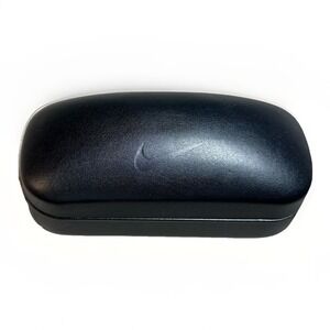 Authentic Nike Vision Hard Clamshell Eyeglasses Case Black "Just Do It" EUC